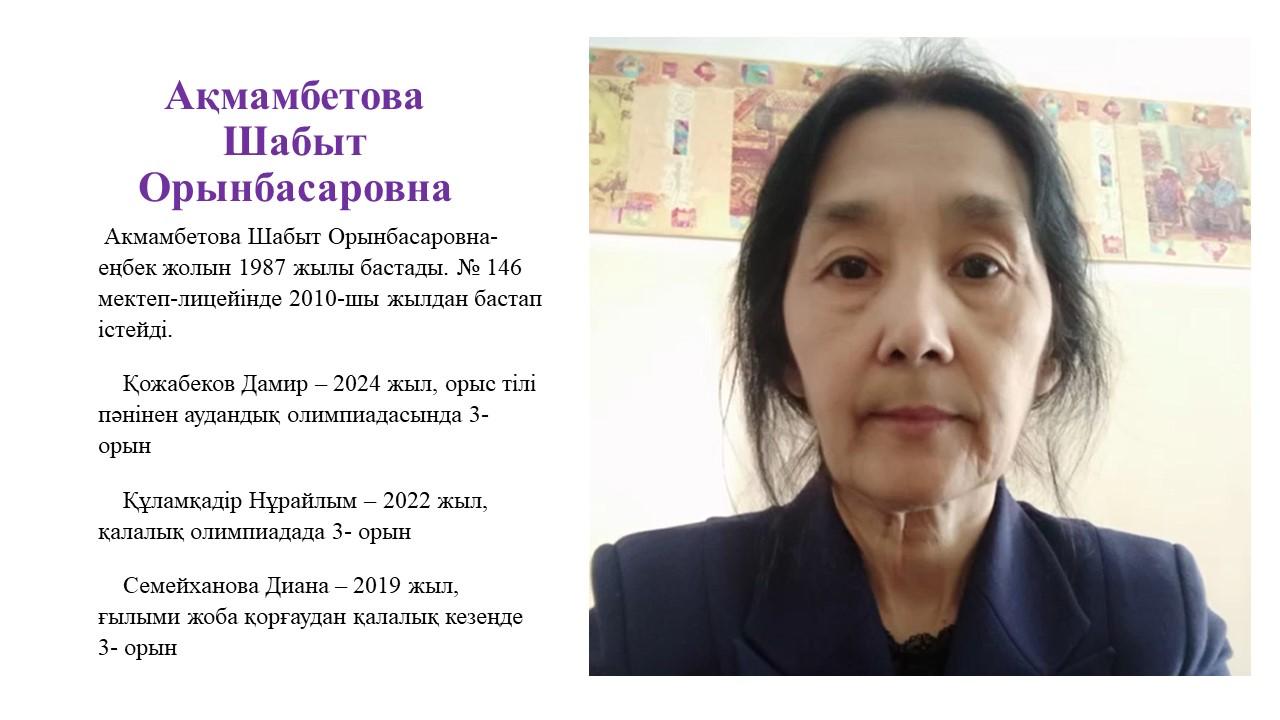 Орыс тілі мен әдебиеті пәнінің мұғалімдері